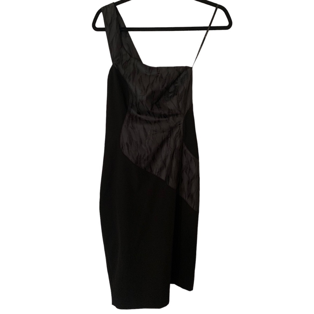 Black Halo Size 10 One Shoulder Dress